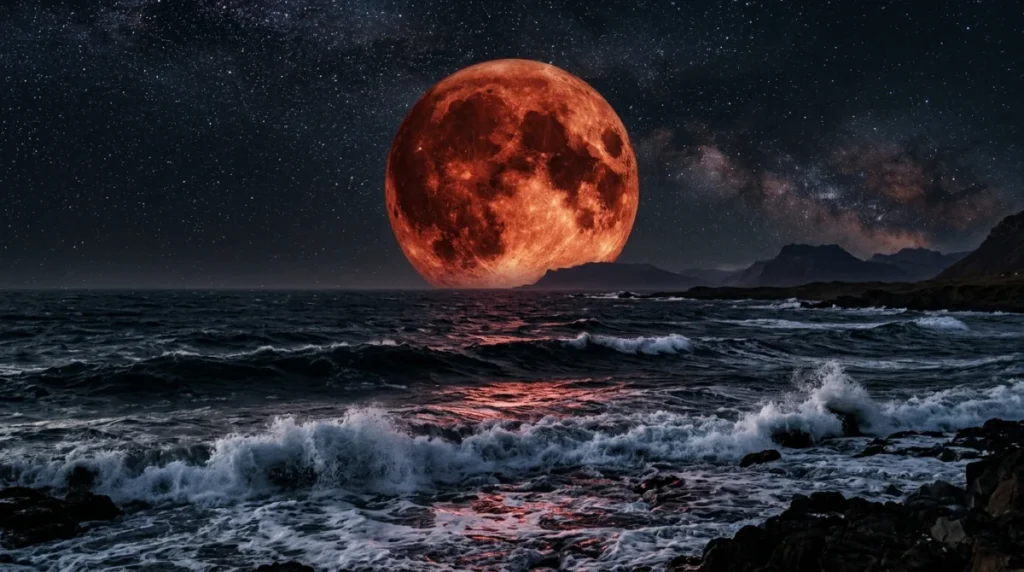 marea roja lunar eclipse